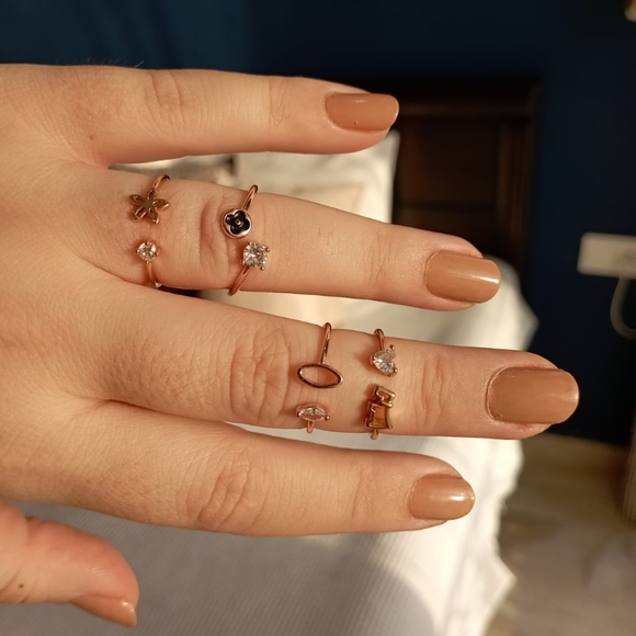 ✨100rs✨Set of 4 Mini Quirky Rings - Picture 8 of 8